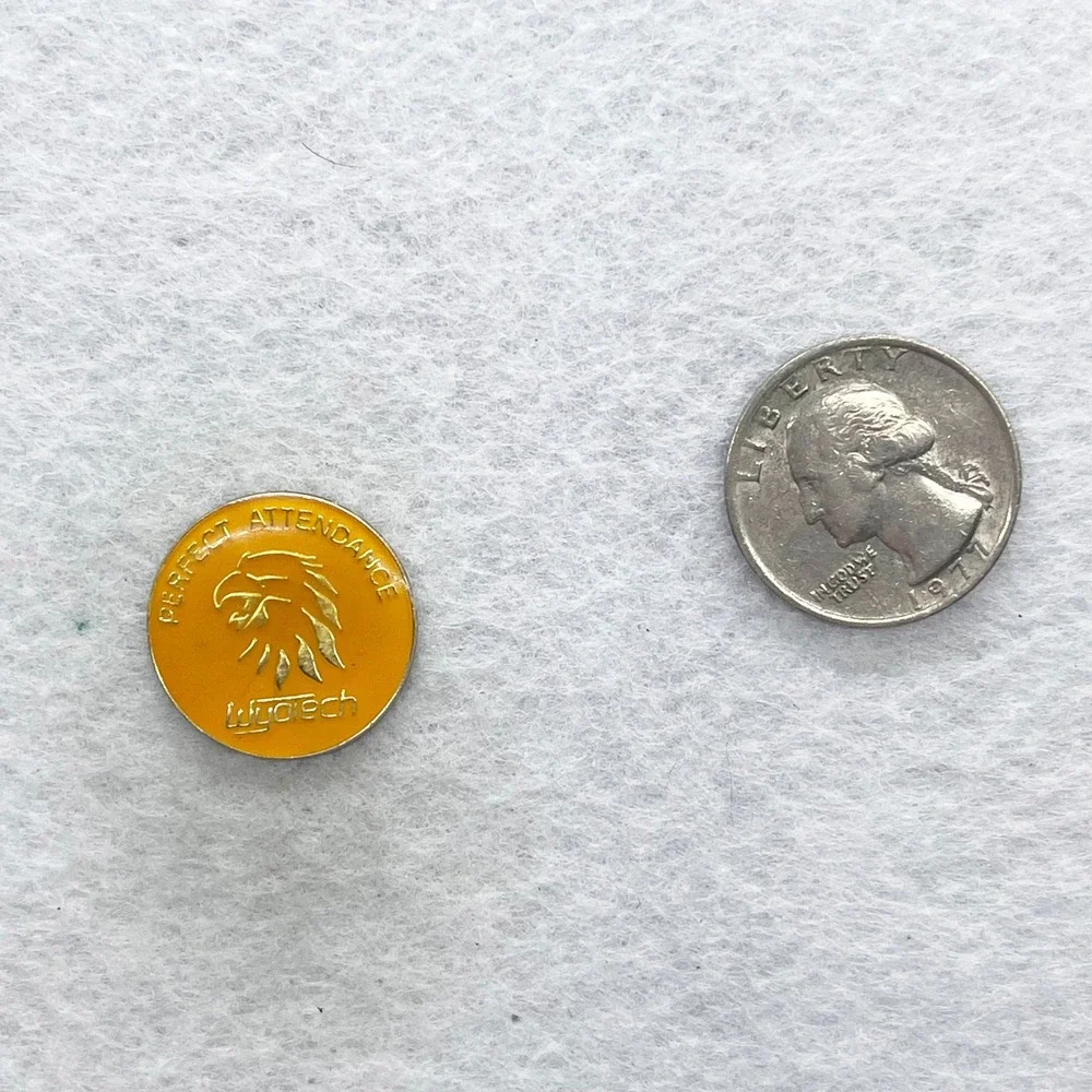 🔮‎ 5/$25 Vintage WyoTech Perfect Attendance Pin